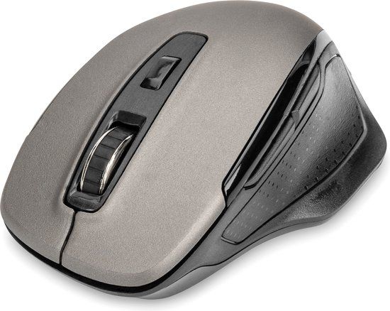 Digitus DA-20163 Ambidextrous RF Wireless Optical Mouse 1600 DPI Black/Grey