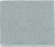 Essix - Aqua - Effen katoenen douchelaken Lichtgrijs 65 x 125 cm