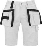 STØRVIK Thijs Stretch Korte Werkbroek Heren - Werkshort - Maat XL - Wit