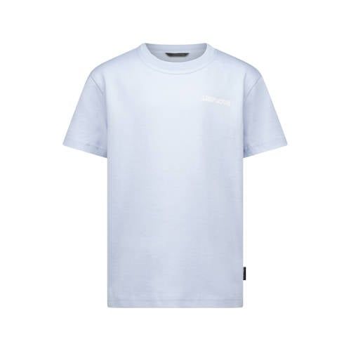Airforce T-shirt met backprint lichtblauw