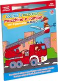 Colora e ricolora macchine e camion con il pennarello magico. Ediz. a colori. Con pennarello