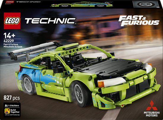 LEGO Technic Fast and Furious Mitsubishi Eclipse Auto Bouwpakket 42229