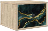 vidaXL Wandkastje WIJHE Sonoma Eiken 36 x 33 x 25 cm