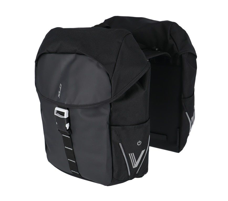 XLC Dubbele Fietstas V-Light Active MIK BA-S108 Zwart