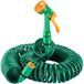 Wiltec - Tuyau d'arrosage en spirale - Longueur 15 m - Extensible - Avec buse multijets 5 modes