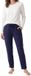 Schiesser Dames pyjama Mix & Relax blauw/crème gestreept lange mouw katoen elastaan maat S