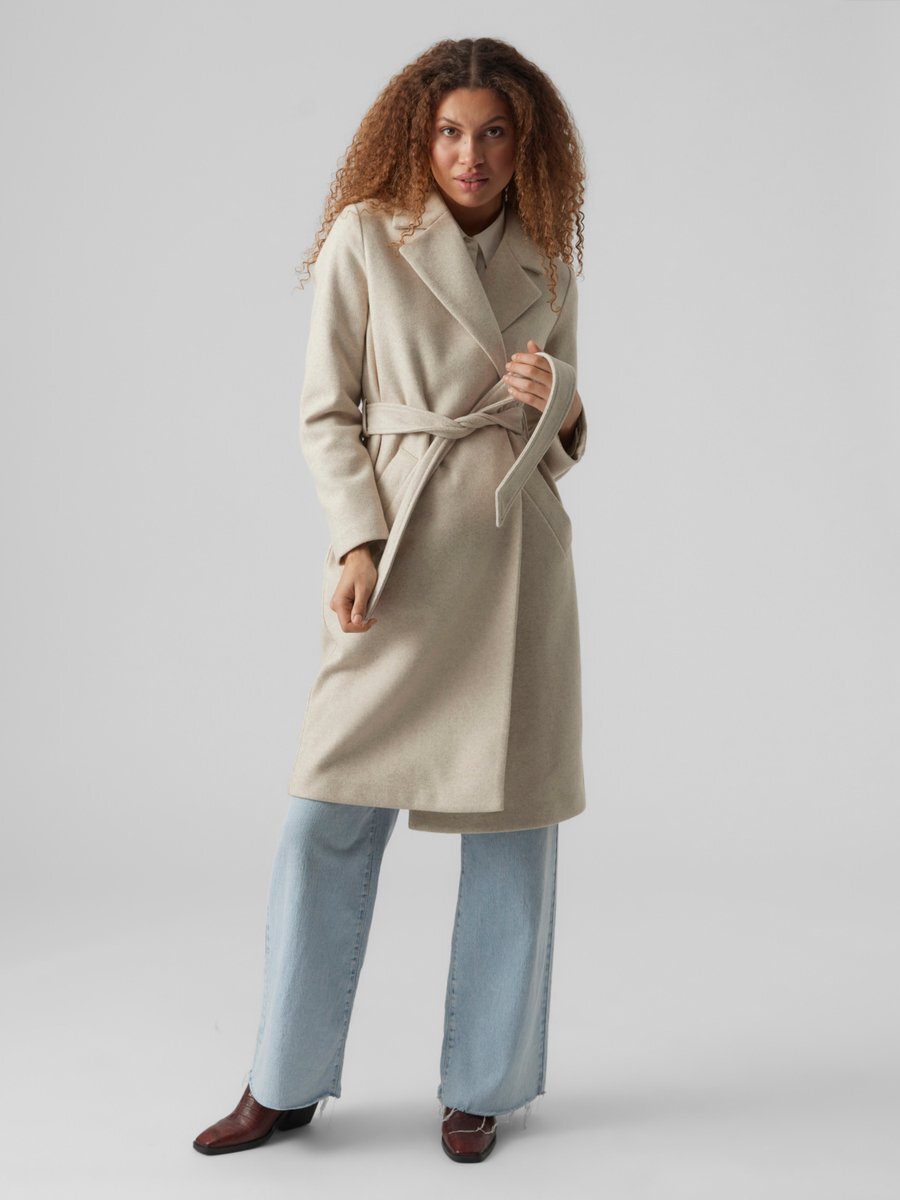 VERO MODA VMFORTUNEAYA SS23 LONG COAT NOOS Dames Jas - Maat XL