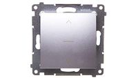 Contact-Simon DZW1K.01/43 elektrische schakelaar, zilverkleurig, accessoires elektrisch mes (zilver, kunststof, IP20, 250 V, 10 A, 75 mm)