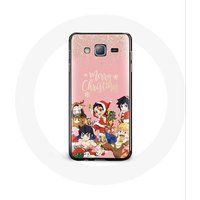 Maniacase Hoesje voor Samsung Galaxy J7 2016 Demon slayer merry christmas poster Anime Manga