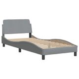 VidaXL Bedframe Hanko Stof Lichtgrijs 90x200 cm