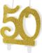 PartyDeco Cijferkaars 50 Modern Goud 10cm