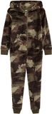 WE Fashion Jongens fleece onesie met print
