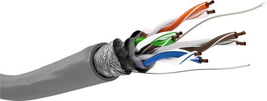 Goobay 93274 Netwerkkabel Grijs 100 m Cat5e SF/UTP