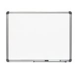 Pizarra Ofituria Pizarra Magnética, Pizarra Blanca Pared, Pizarra de Rotulador Marco Aluminio, Pizarra Magnética Vitrificada para Uso Escolar, Laboral o Personal, Superficie Suave y Brillante (60x45cm)