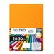 m-office Kleurrijke luiers, vilt om te knutselen, naaien en patchwork, materiaal voor scrapbooking en decoraties, doe-het-zelf set, ideaal handwerk en knutselen, 20 x 30 cm, oranje, 10 stuks