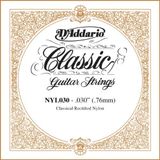 D'Addario 030 Gerectificeerde Nylon Enkele String voor Klassieke Gitaar