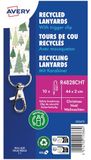 Avery - 10 stuks kerstpatroon chokers met metalen karabijnhaak 2 cm