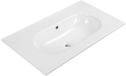 Saniclass Chaci Wastafel - 80x46x14cm - zonder kraangaten - keramiek - wit