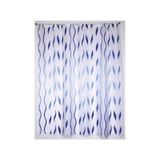 MSV Douchegordijn Polyester Blauw, Wit