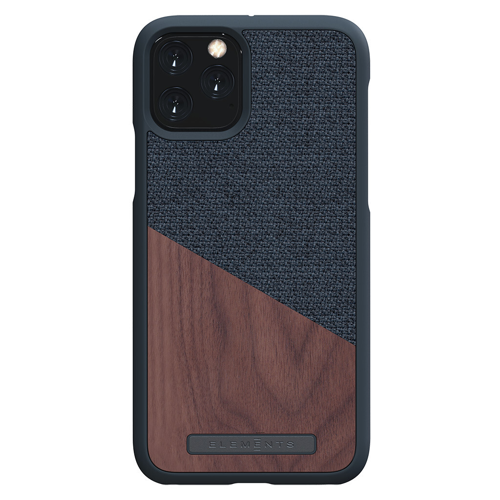 Nordic Elements Frejr back cover voor Apple iPhone 11 Pro - Donkergrijs / walnoot