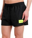 Calvin Klein short drawstring heren zwart effen regular fit polyamide zwemshort