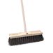 Sorex Balai de rue Bassin en bois - 60 cm - fibres dures - balai d'extérieur - qualité de luxe - Manche 120 cm - Pour béton/carrelage céramique - Pas de rayures