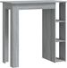 vidaXL Bartafel met schap 102x50x103,5 cm bewerkt hout grijs sonoma