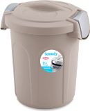 Stefanplast Afvalemmer "Speedy" 8 Liter Taupe