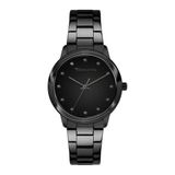 Tamaris Horloge met roestvrijstalen armband en klapsluiting, zwart, armband