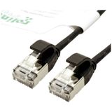 ROLINE GREEN F/UTP DataCenter Patchkabel Cat.6A (Class EA), LSOH, extra dun, zwart, 3 m