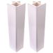 cyclingcolors 2 x plinten, plinten, voor meubels, keuken, sokkel, meerhoek, 150 mm, wit, 90°