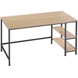 Tectake - Bureau Canton - Industrieel Lichtbruin - Met Bergruimte - 404424
