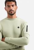 No Excess Ronde hals sweater met mouwrits