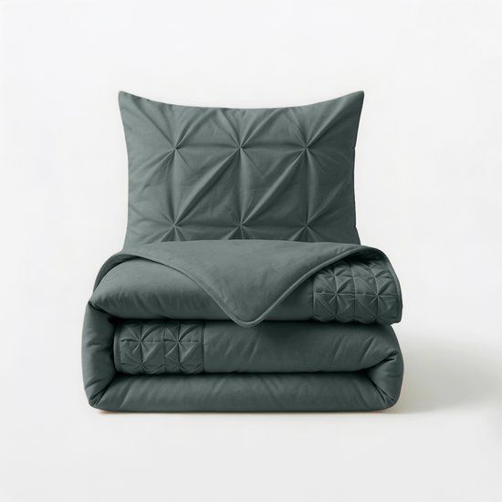 Sleeptime Border Pintuck Groen 200 x 220
