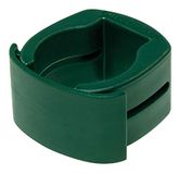 Alberts Fix-Clip Pro® | voor de bevestiging van draadpanelen aan omheiningspalen | kunststof, groen | voor paal-Ø 34 mm