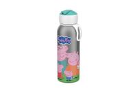 Mepal Campus Drinkfles, geïsoleerd, met flip-up, voor kinderen, roestvrij staal, 9 uur warm en 12 uur koud, BPA-vrij, 350 ml, Peppa Pig