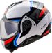LS2 FF910 Advant II Triple Wit Blauw Rood Systeemhelm