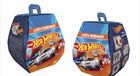 Hot Wheels Uovissimo JTC26 Paascadeauset met launcher en voertuig, spelletjes race & colour, mini-basketbalknuppel en sticker, speelgoed voor kinderen
