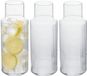 Secret de Gourmet carafe à eau / carafe - 3x - verre transparent - 1200 ml - D9 x H25 cm