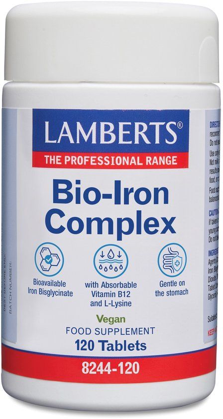 Lamberts Bio-ijzer complex 120 Tabletten