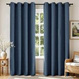 Joydeco Verduisterende gordijnen 183 cm lang, 2 panelen burg