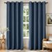 Joydeco Verduisterende gordijnen 183 cm lang, 2 panelen burg