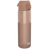 ION8 Waterfles, 500 ml/18 oz, Lekvrij, Makkelijk te Openen, Veilige Vergrendeling, Vaatwasserbestendig, BPA-vrij, Draaghendel, Past in Bekerhouders, Makkelijk Schoon, Half Gesneden Mocha Mousse