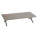 Hespéride Salontafel voor de tuin, rechthoekig, embrons in houtlook, macadamia