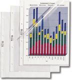 Rexel HETZEL insteekhoezen A4 PVC gestructureerd 0,095mm met ponsgaten