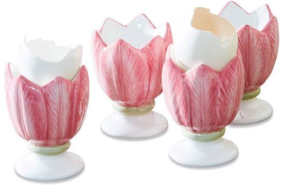 LOBERON Eierdop set van 4 Mireille roze