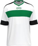 Jako Club 92 Shirt Korte Mouw Heren - Wit / Sportgroen / Zwart | Maat: M