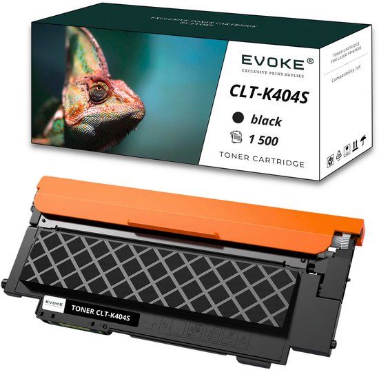 Evoke Toner Cartridge for Samsung CLT-K404S Black, 1500 Pages