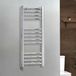 Hudson Reed Sèche-serviettes électrique plat – Chromé – 100 cm x 40 cm - Avec élément simple câblé - Avec cache câble - Kent