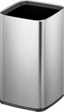 EKO Laguna afvalbak Open Top 12 liter - Stainless Steel Plastic - mat RVS - Prullenbak
